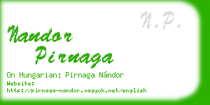 nandor pirnaga business card